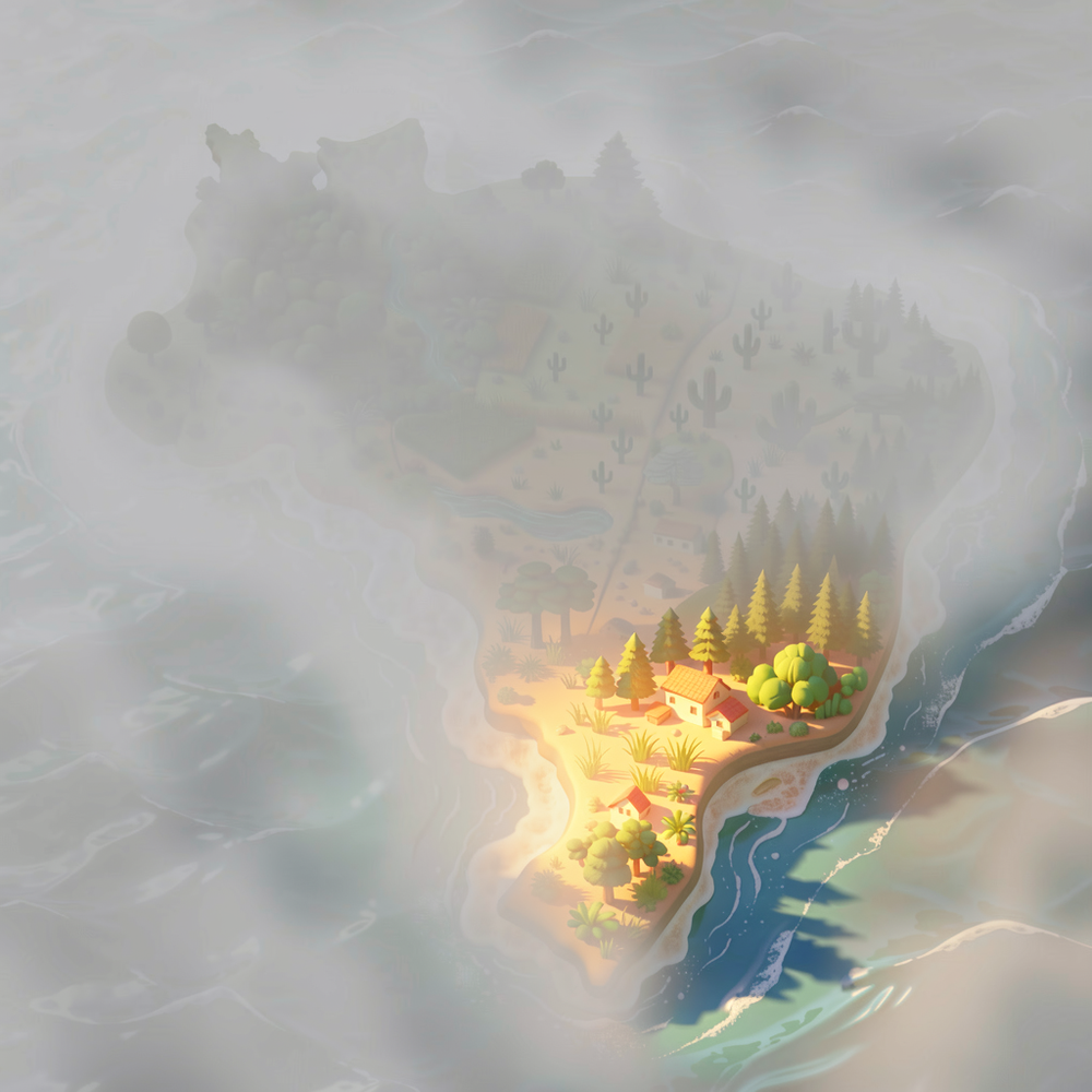 Mapa da Ilha Brazukka